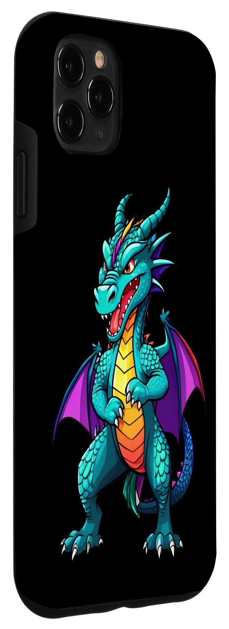 iPhone 11 Pro Max COLORFUL MYTHICAL DRAGON ART Case - Image 3