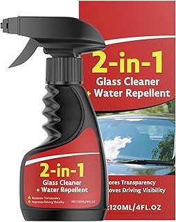 ガラスクリーナースプレー,120ml 自動車用ディープクリーニング 防曇 透明化,ガラス油膜除去ミラークリーナー - メンテナンス 修復 用 車両 トラック RV 家庭用 外装