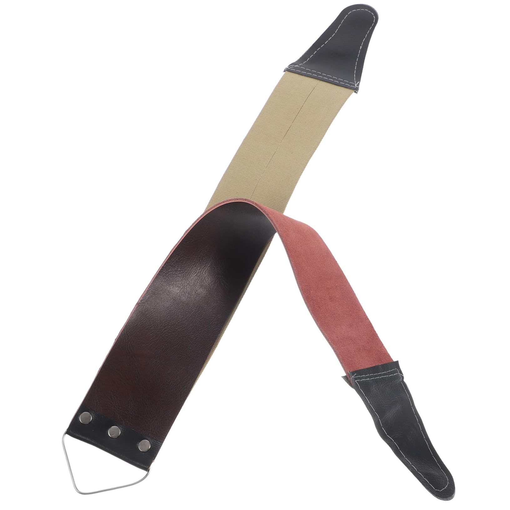 Mikinona Razors Canvas Razors Leather Sharpening Tool Double Thicken Leather Sharpening Canvas Easy Operation Random Color