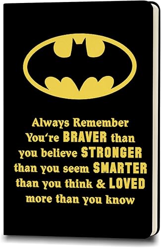 Miniatura 1 de ZWYQWN Batman Lover Gifts - Cuaderno de cuero para hombres y mujeres, fanáticos de las películas de televisión, regalo de cumpleaños para hijo,