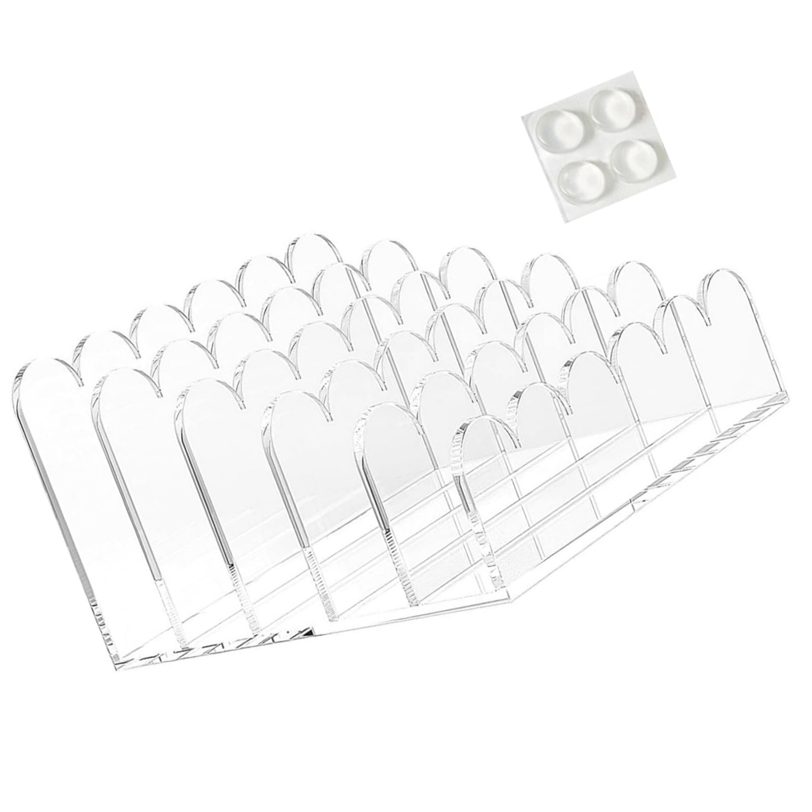 Hsioluted Compact File Holder with Strong Polyacrylate Construction Mail Bill Planner Vertical Household Bill Planner