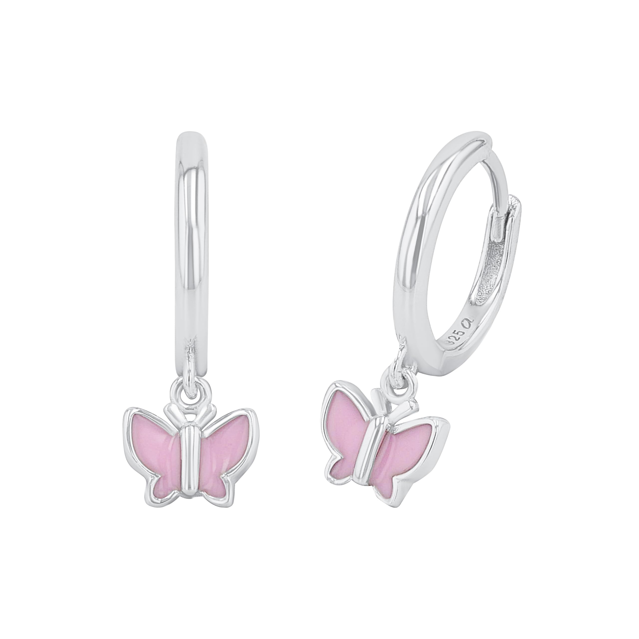 Prinzessin Lillifee Creolen 925 Sterling Silber Mädchen Kinder Ohrschmuck, mit Zirkonia synth., Kommt in Schmuck Geschenk Box
