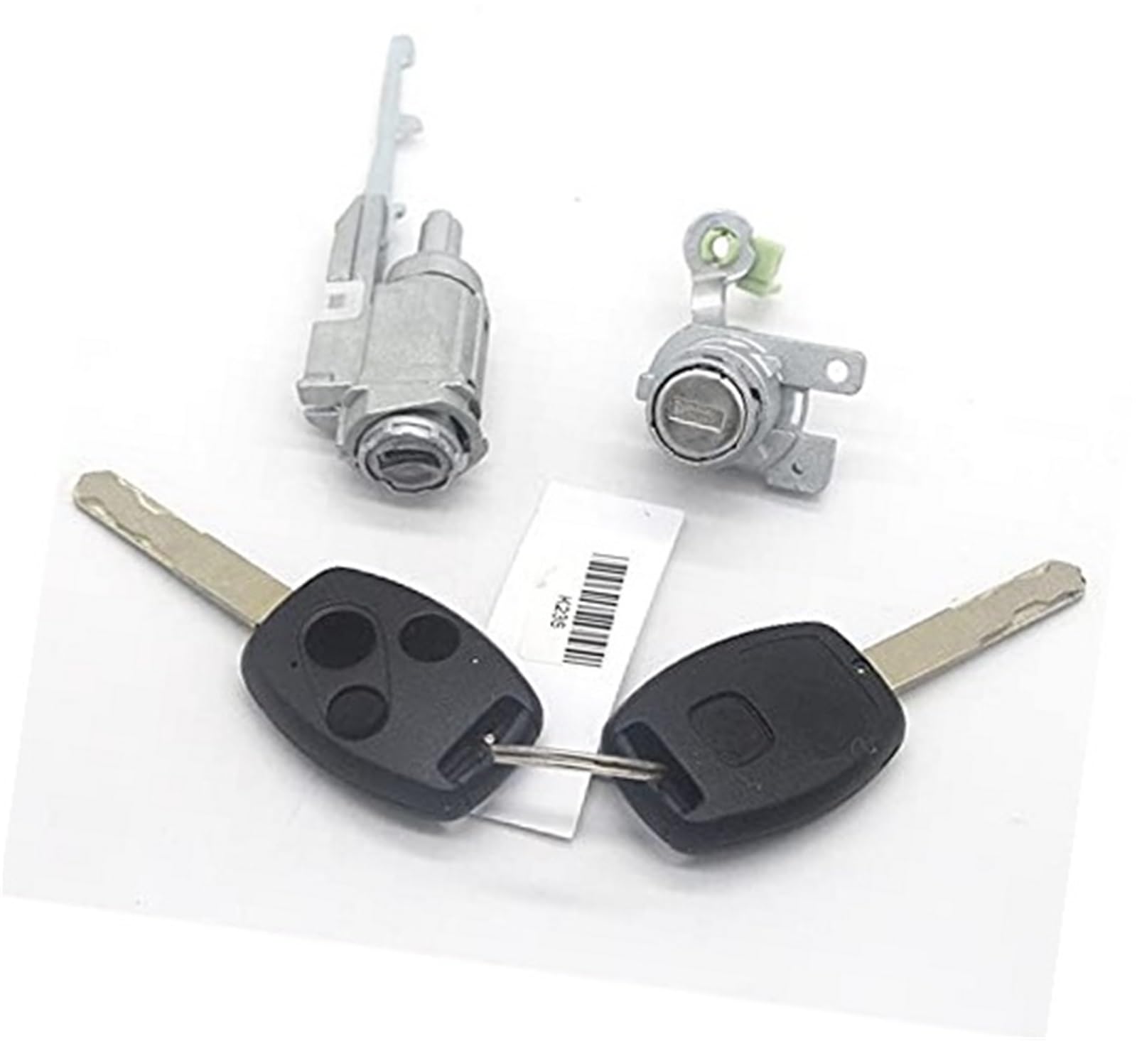 Szwaldaper Black Ig S Switch L Lock Auto Door Lock Latch Complete Lock Set Ignition Switch Door Barrel, For, For Accord 2003-2007(Black Ig S Switch L Lock)