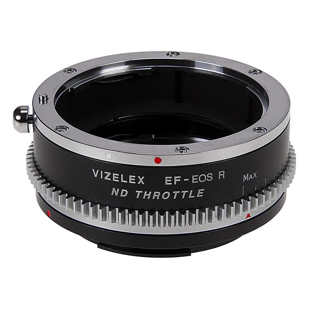 Vizelex ND Throttle Lens Mount Adapter Compatible with Canon EOS EF (NOT EF-S) DSLR Lens to Canon RF Mount Mirrorless Camera Body with Built-in Variable ND Filter (1 to 8 Stops)