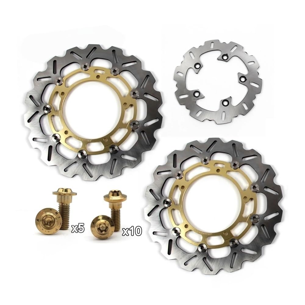 moto Rotori freno Dischi Freno Per YZFR6 2005-2015 | Anteriore Posteriore Per R6 2006-2014 Acciaio inossidabile