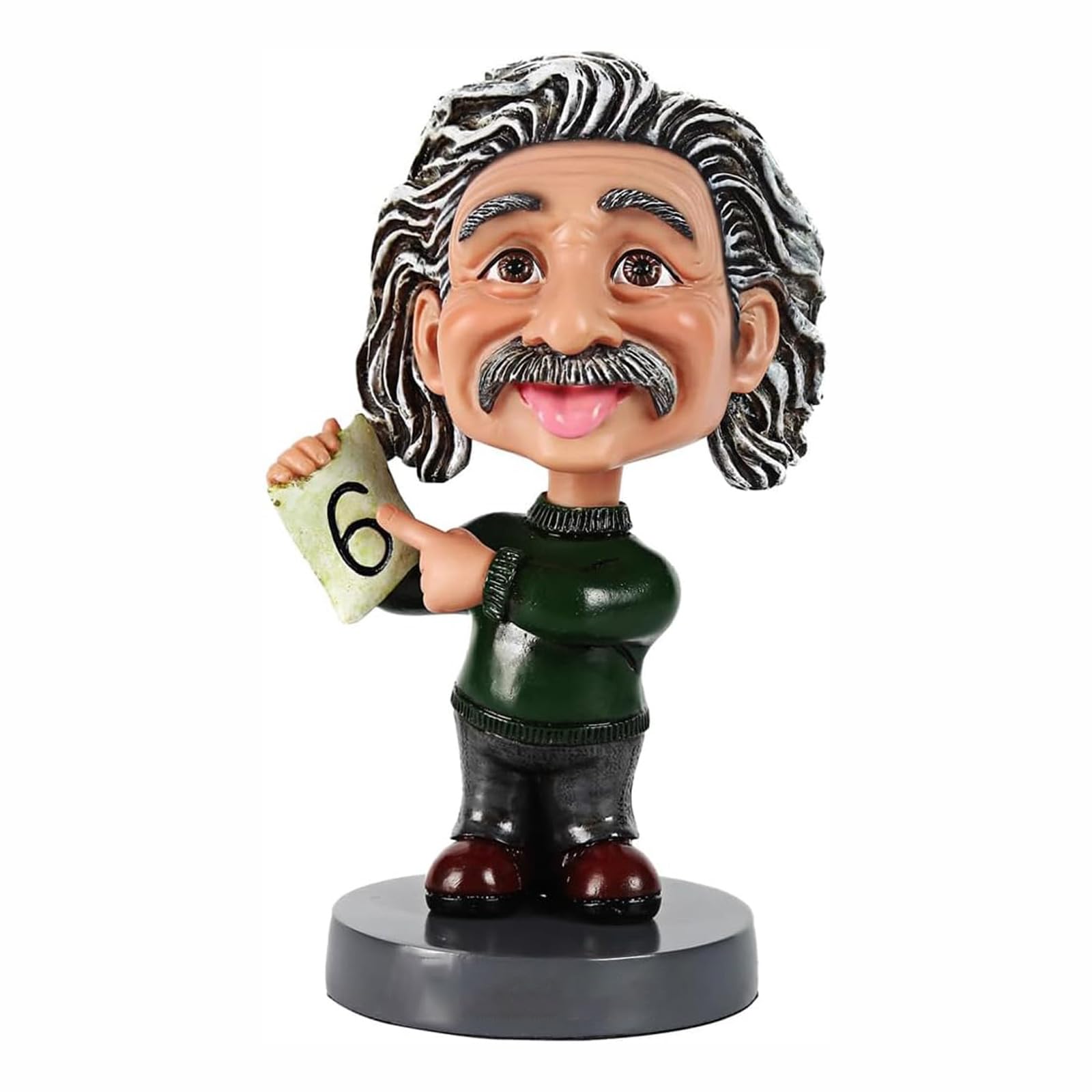 Weyot Einstein Bobblehead Doll Home Decoration Resin Statue Bobblehead Doll Sculpture Home Desk Decoration Creative Wedding Home Desktop Decoration
