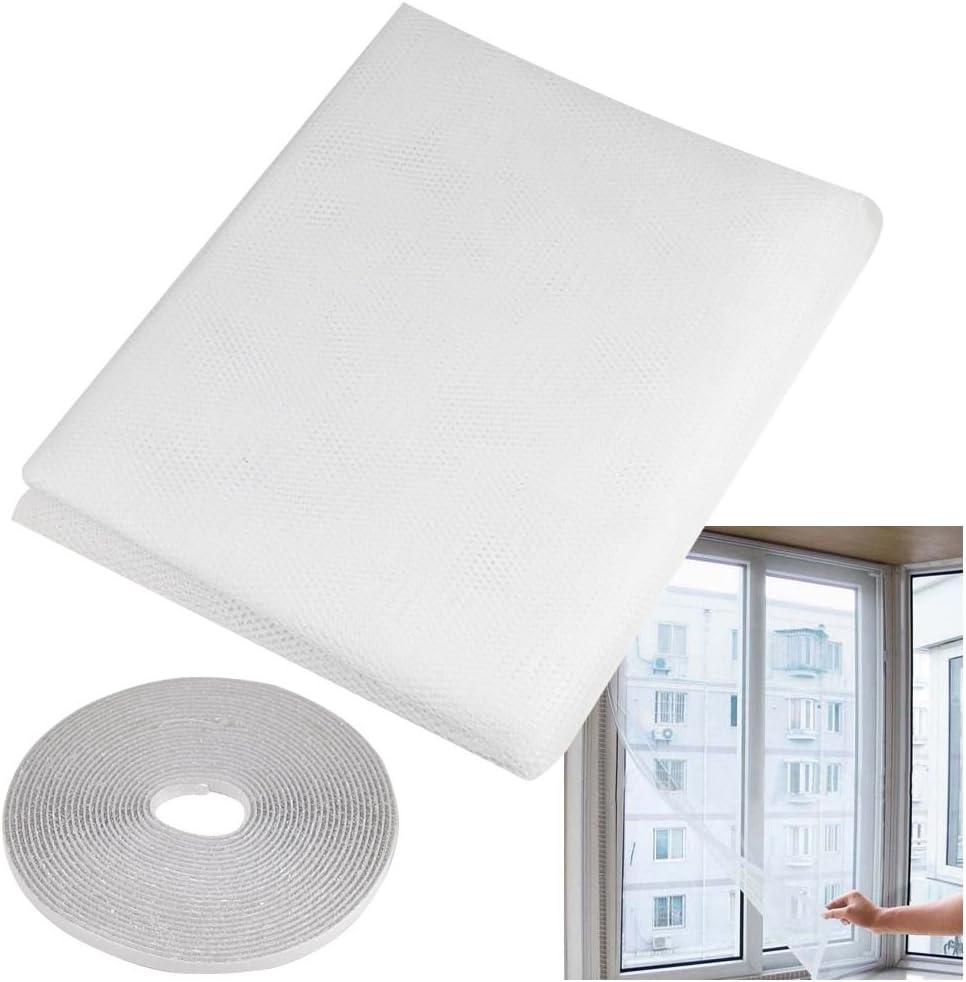 Generic Large Window Screen Mesh Net Insect Fly Bug Mosquito Moth Door Netting White by Generic