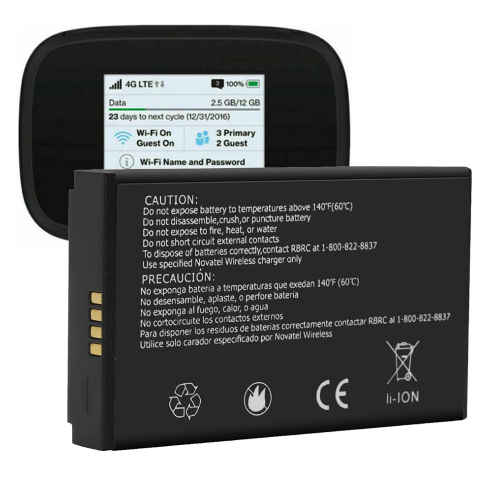 WUHAO Replacement Battery MiFi 7730L for Inseego 5G MiFi M1000 Verizon Hotspot P/N 40123117 Battery 4400mAh