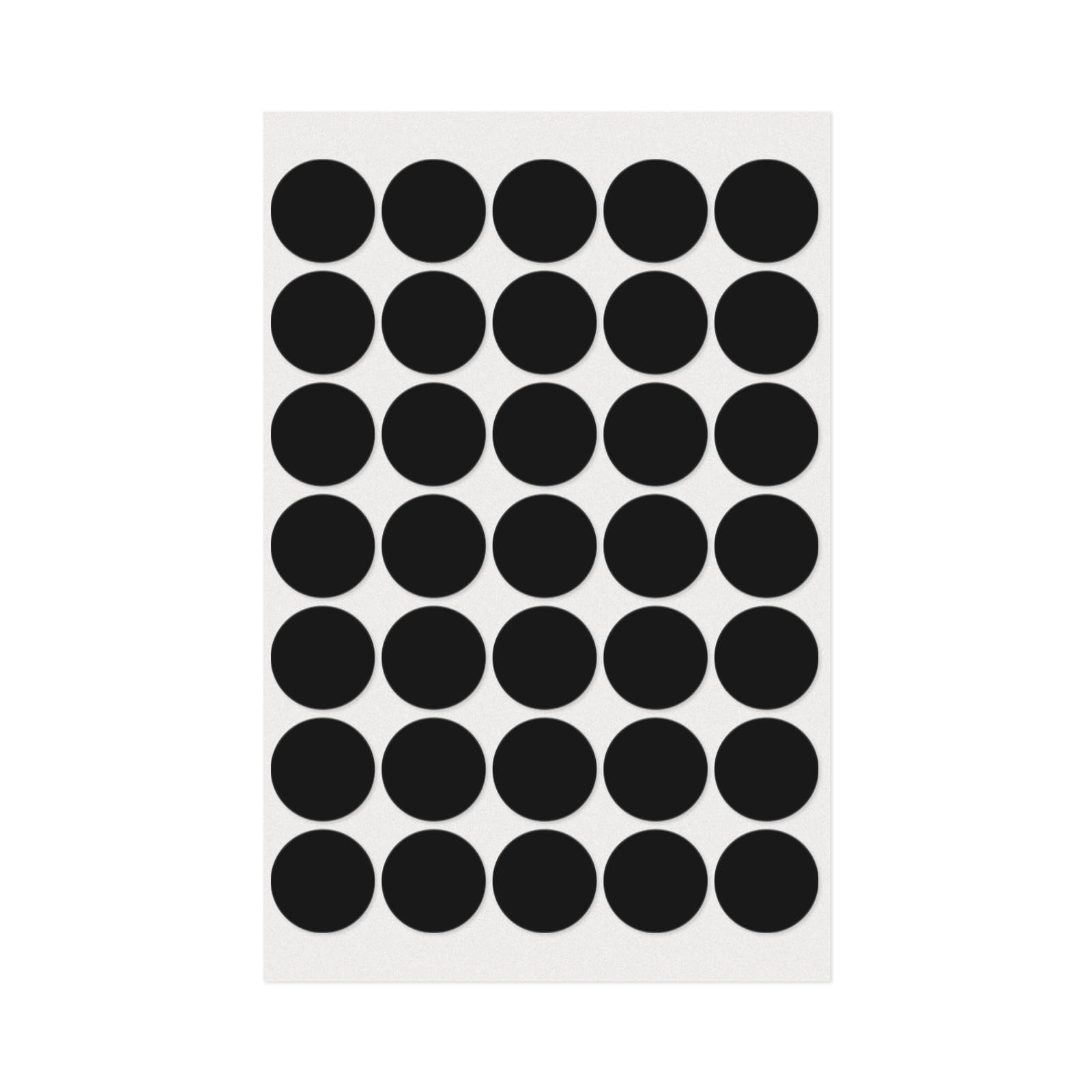 YIKIADA Black 25 mm Round Stickers Self-Adhesive Circle Labels Color Coding Dot Decals for Office School Home 350 Pieces