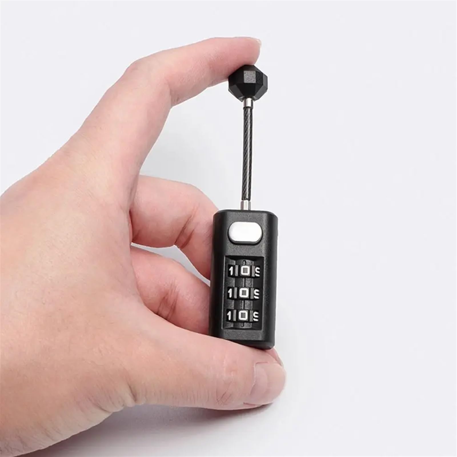 3 Digit Password Lock Backpack Zipper Lock Mini Portable Travel Luggage Padlock Dormitory Cabinet Resettable Security Coded Lock 1Pcs : Clothing, Shoes & Jewelry