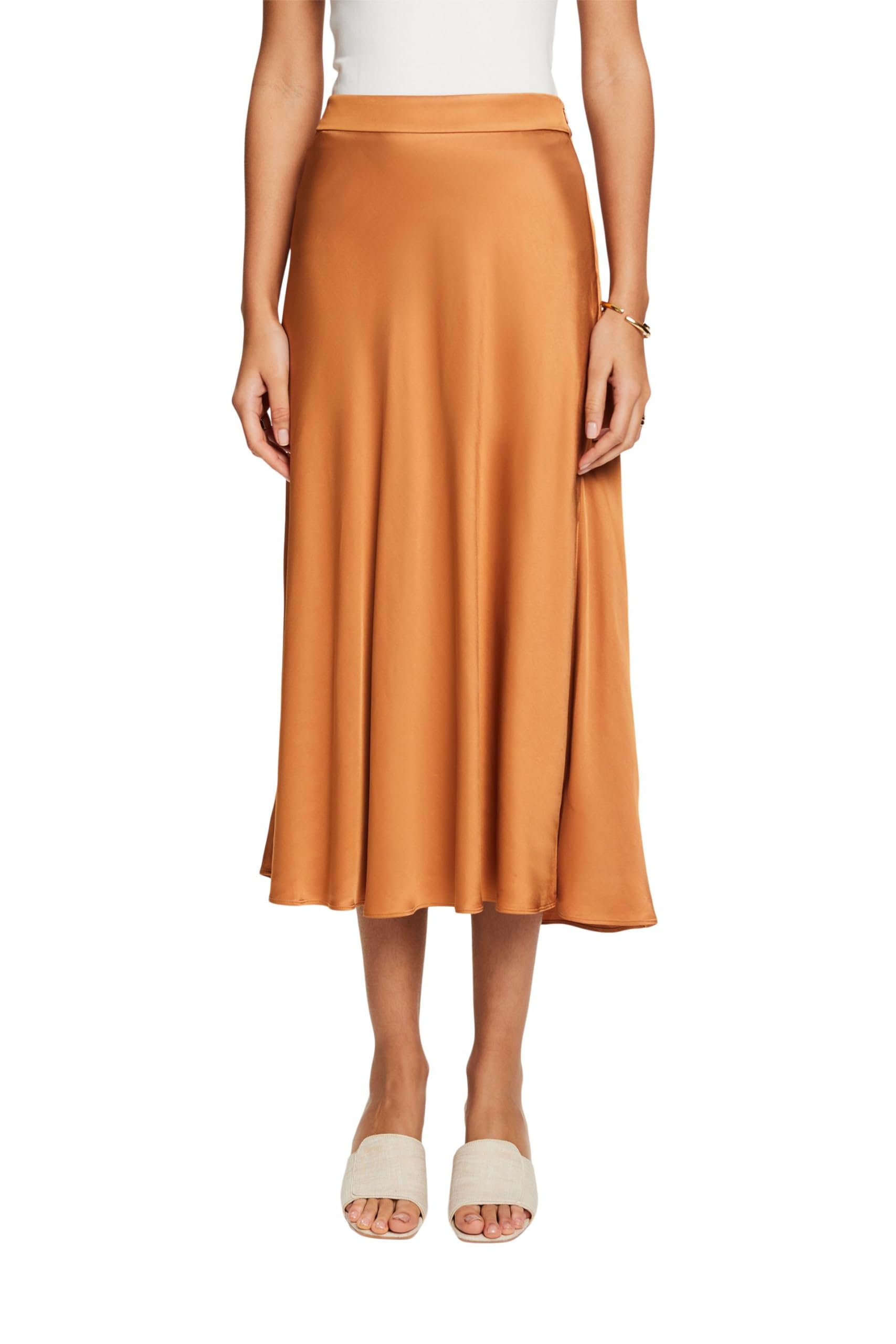 ESPRIT Women's 044ee1d333 Skirt, 235/Caramel, 12