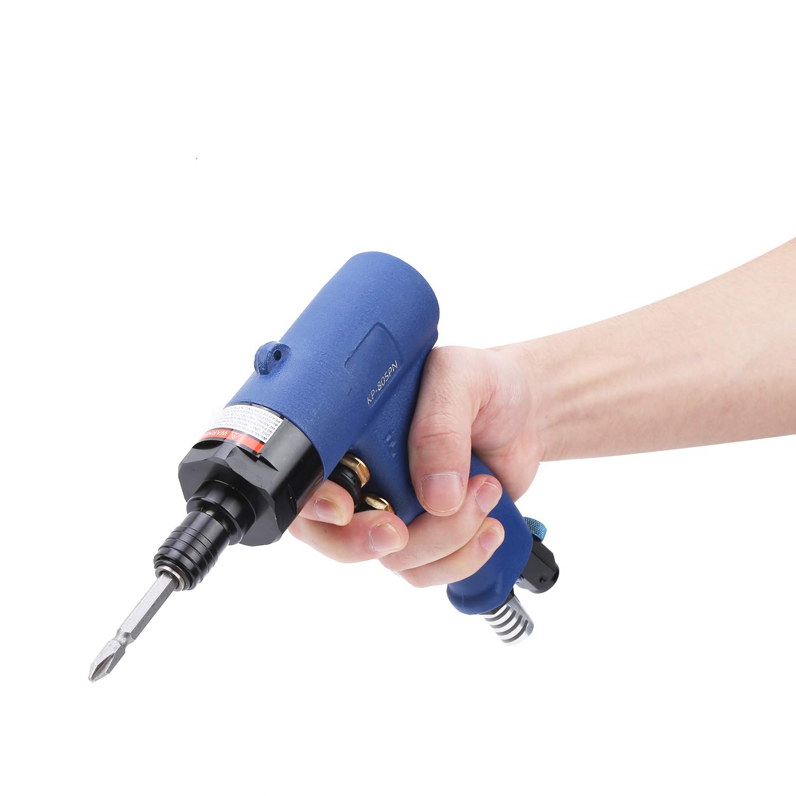 Destornillador neumático con forma de pistola Potente herramienta de destornillador neumático Construcción de acero de aleación profesional Torque de 40 N-m Velocidad de 8000 rpm (Boquilla de gas