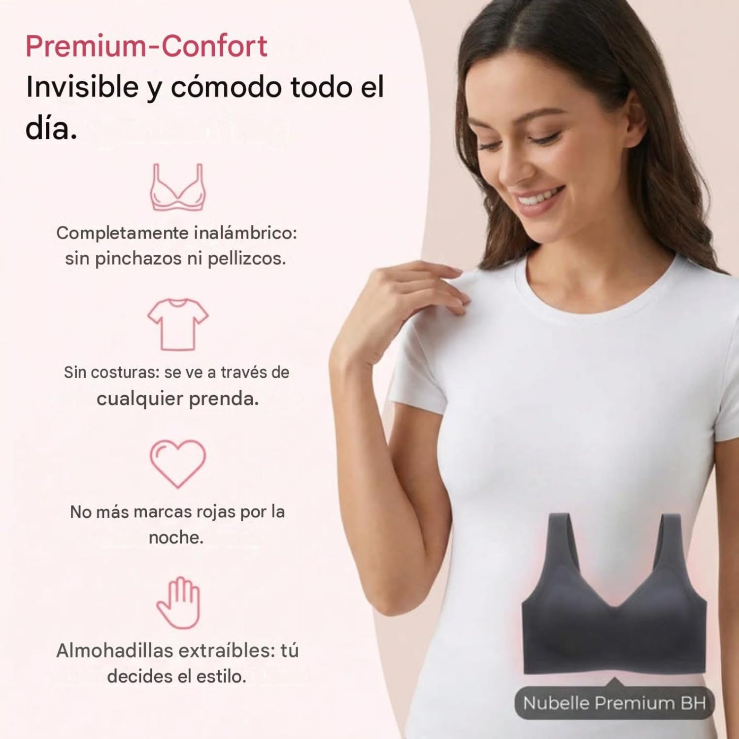 NUBELLE - Sujetadores de Alta Gama sin Costuras