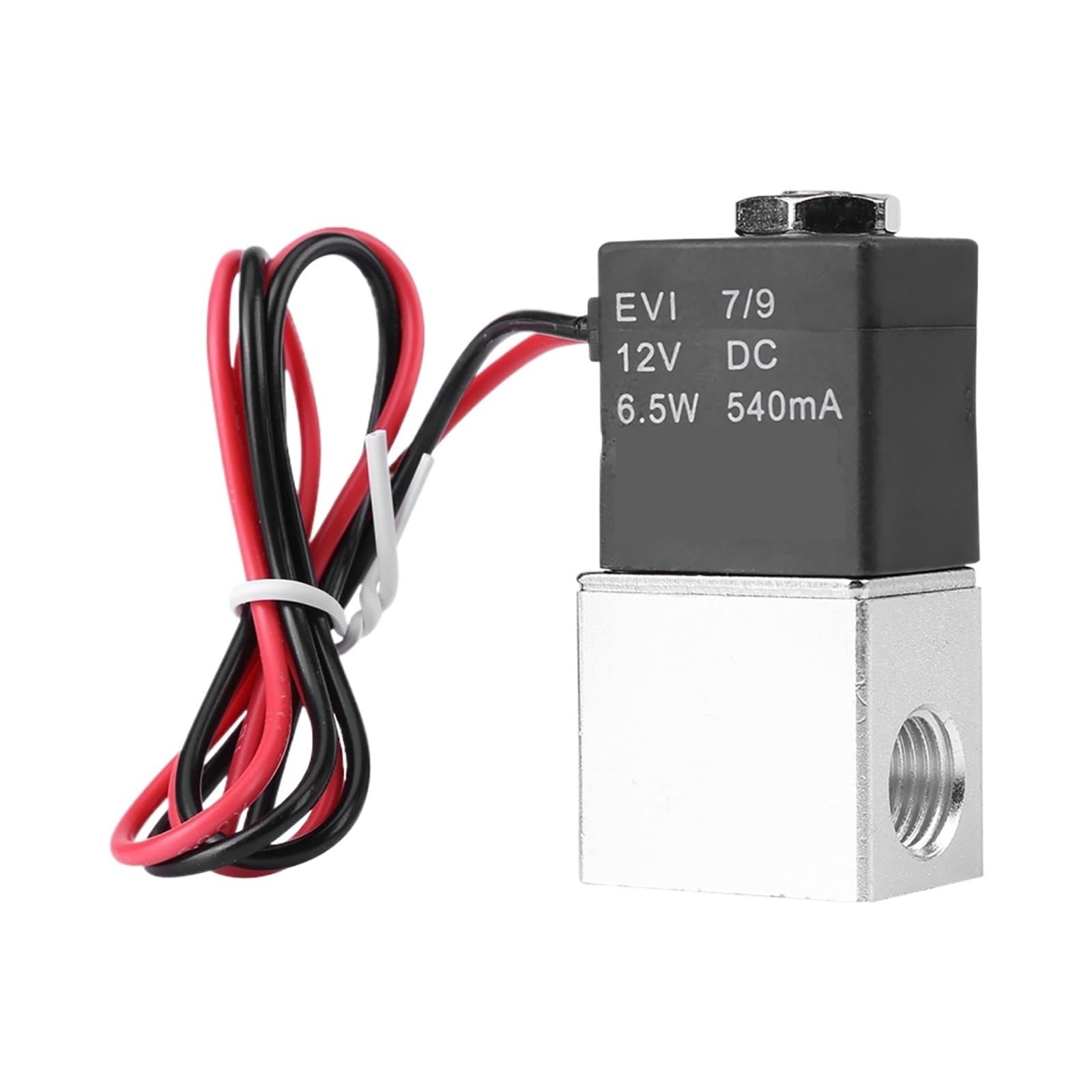 Électrovanne pneumatique 12V CC 1/4 pouce vanne de commande normalement fermée 2 voies
