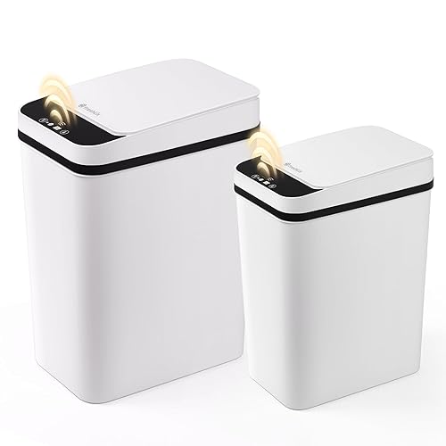 FRESHLIX Cubo de basura inteligente sin contacto para baño, 2.6 galones y 4 galones con sensor de movimiento automático, con tapa, cubo de basura disponible en Yaxa Colombia