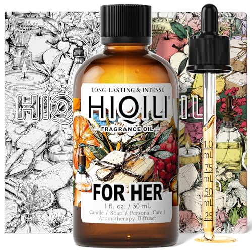 HIQILI for Her Fragrance Oil for Candle Making, Inspired by N.rciso-Rdrgz for-her, Bath Bombs, Soap...