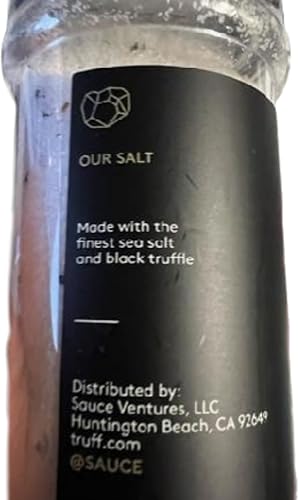 Miniatura 4 de Truff - Paquete de sal de trufa negra con imán para refrigerador Stone Cove - 9 onzas por botella - Fabricado con sal marina fina y trufa negra