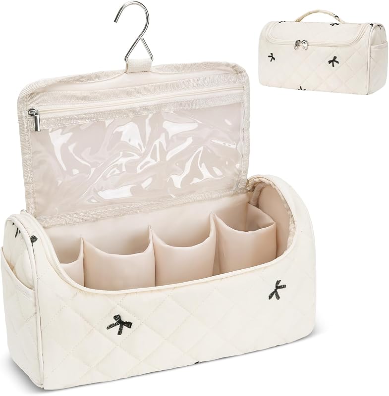Necessaire acolchoada para ferramentas de cabelo com gancho, alça e zíper, 32 cm x 16,5 cm x 16,5 cm, idoltimes
