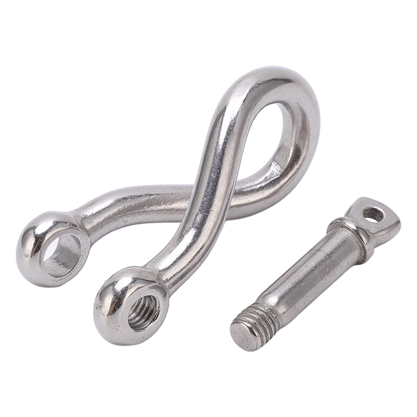 Twisted Anchor Shackle, High Hardness Stainless Steel Shackle for Marine Boats
