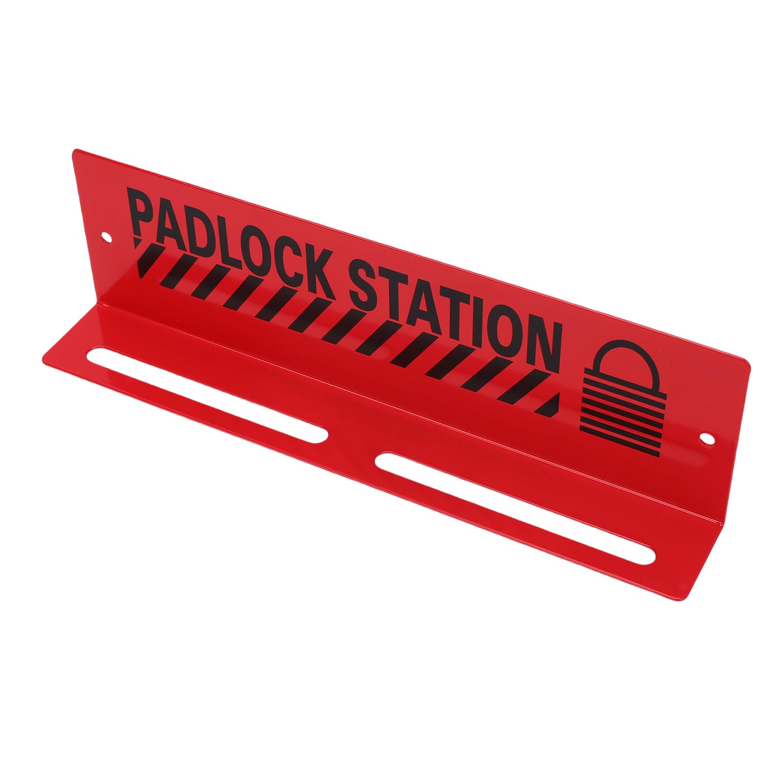 Generic Lockout Tagout Station, 10 Position Steel Plate Wall Mount Padlock Rack for Safety Compliance, Loto Locks Management Station with No Padlocks Included for Industrial Maintenance
