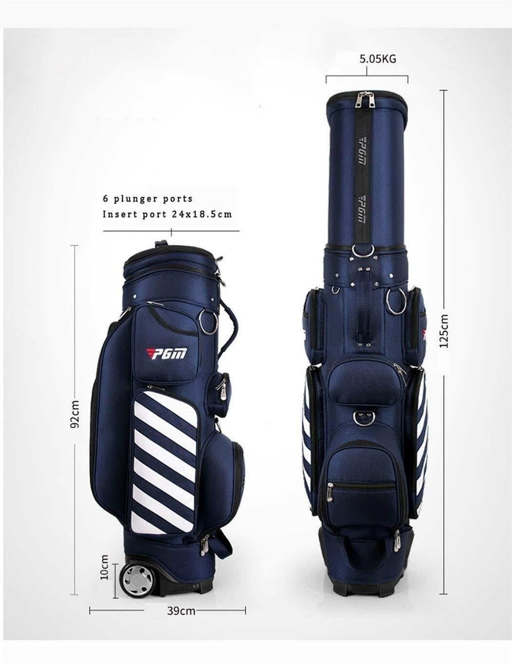 Golftasche, Reisekoffer, einziehbar, mit Seilzug, Hartschale, Ballkappe, Airbag, Golftasche for Herren und Damen, geeignet for Wettkämpfe