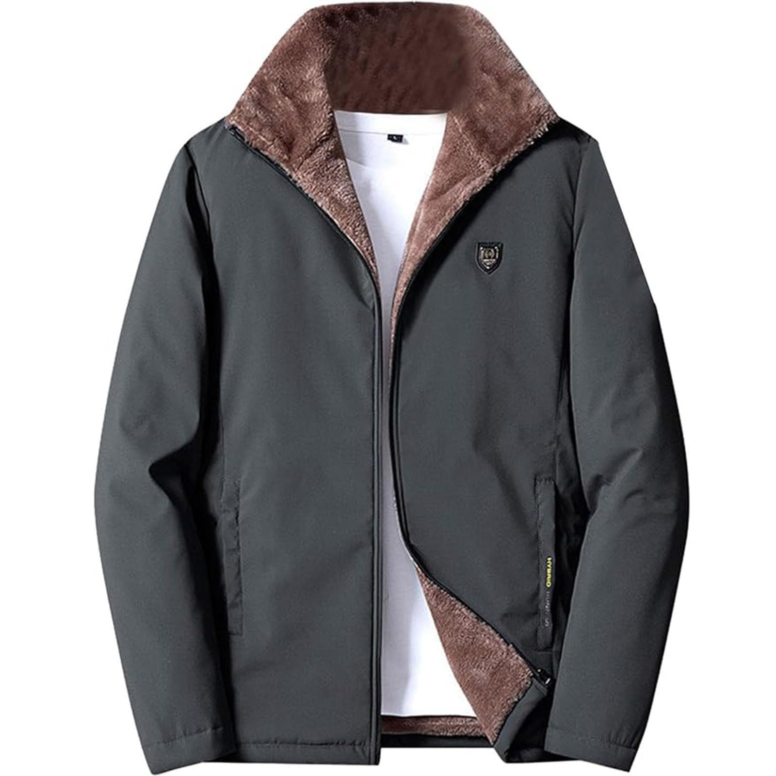 Veste à capuche homme zippée ample et décontractée pour le printemps - 6