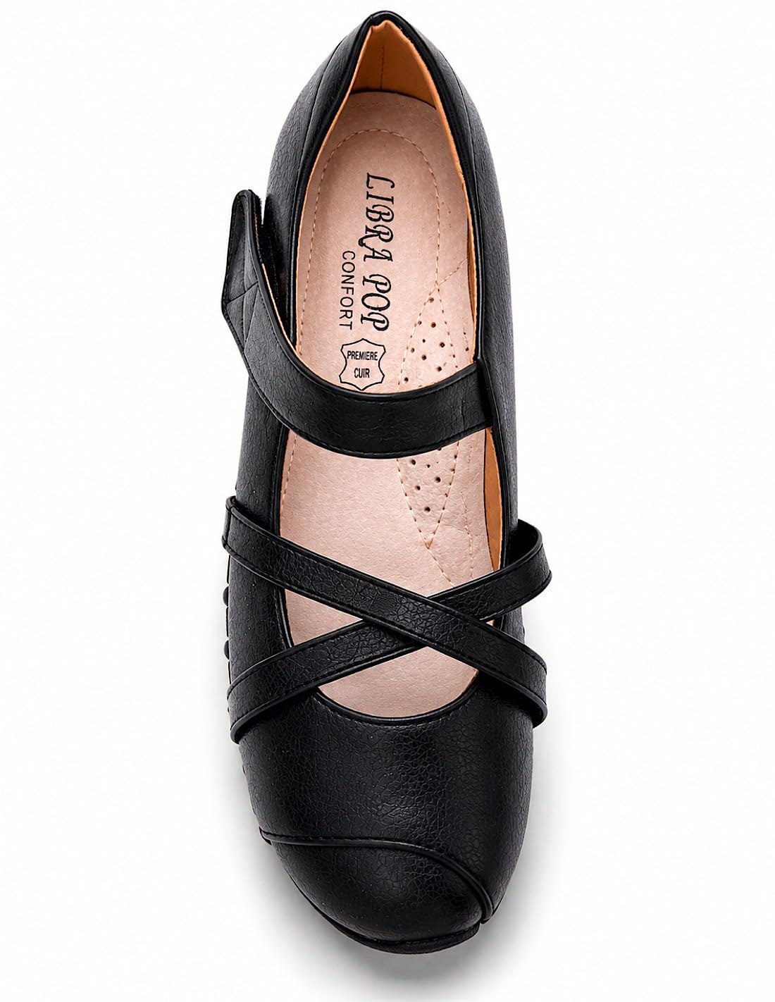 Chaussures Confort Femme Grande Pointure 41-44 Style Ballerines Confortables orthopédiques Semelle Cuir