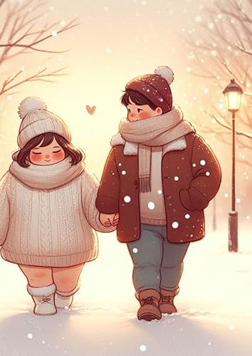 Libreta Paseo pareja invierno modelo 1 (Spanish Edition)