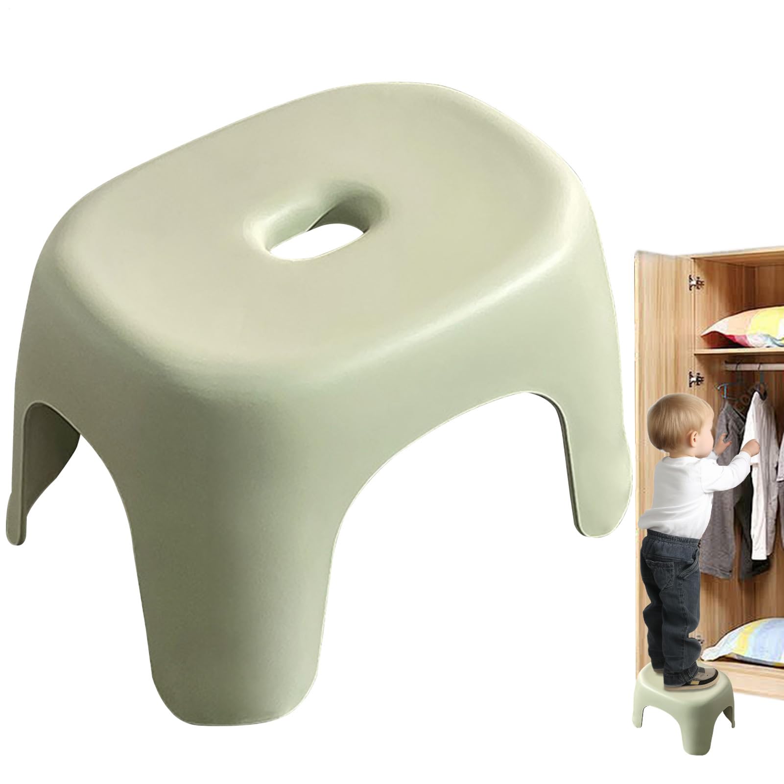 Tabouret de salle de bain et repose-pieds portable multi-usage