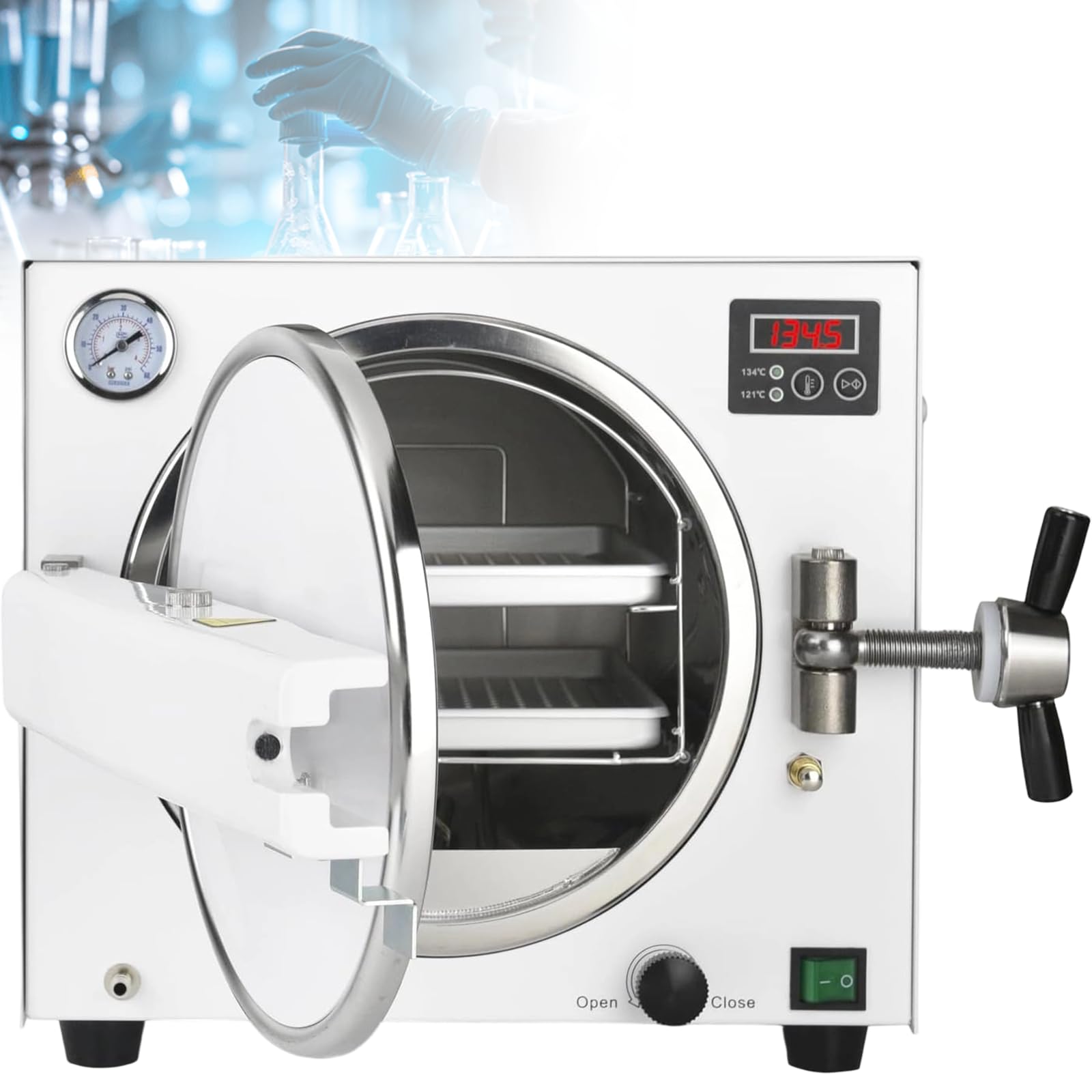 Attrezzatura for Autoclave Sterilizzatrice Efficiente, Laboratorio/Forniture Mediche Professionali, Temperature 121°C/134°C Due da Scegliere, per Autoclave A Vapore