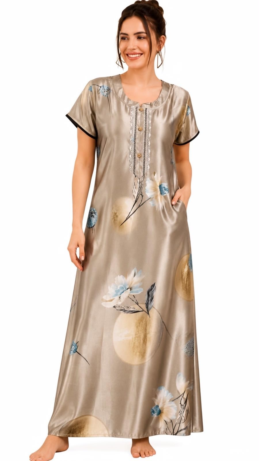 ROOH MALAI Satin Nightgown-picture-14