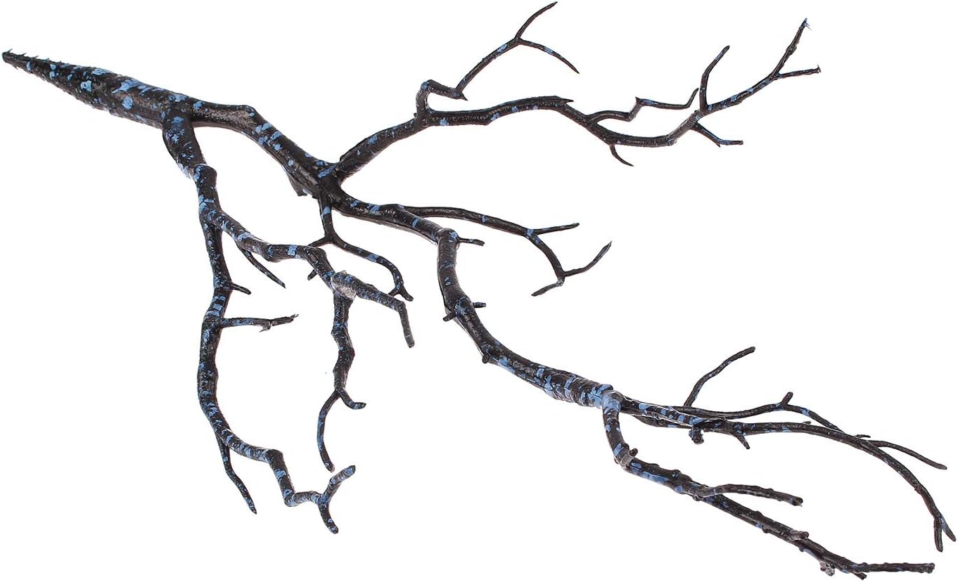 Sigdio Artificial Flower Art Darkness Witch Antler Dried Tree Branch for Wedding Party Home Hotel Decoration (Blue, 6)