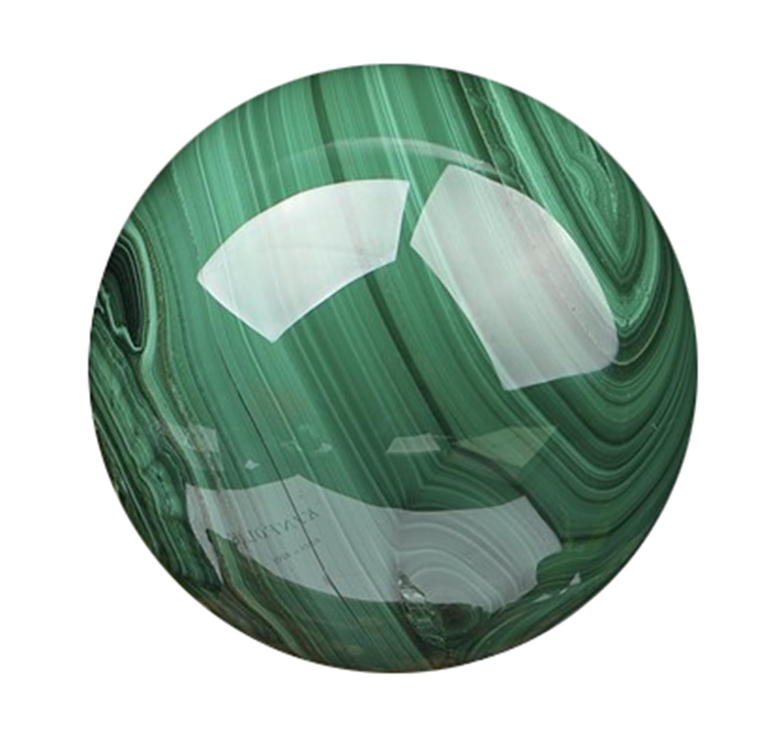 LTRAJUYNH Polished Malachite Crystal Ball Quartz Stone Sphere Feng Shui Aura Home Decor Decoration Showpiece Sculpture Figurine,6.5~7cm