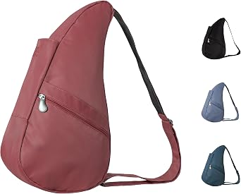 AmeriBag Healthy Back Bag 17" Recycled Nylon Crossbody Sling | Organized Ergonomic Shoulder Bag for Everyday Use, Travel & Walking Comfort
