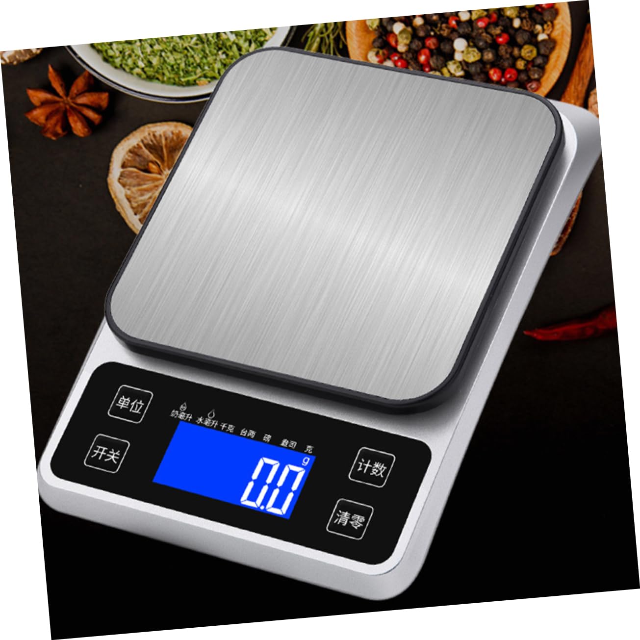 Cabilock Escala electrónica de alta precisión medición Hornada pesar escalas inteligentes peso electrónico pequeña escala de alimentos balanzas electronicas cocina plano de acero inoxidable