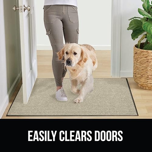 Miniatura 23 de Gorilla Grip - Tapete afelpado original de goma con perfil bajo, resistente, duradero, impermeable y fácil de limpiar para interior y exterior