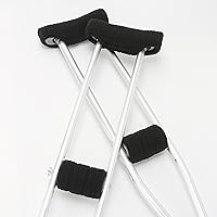 Vista 6 de Almohadillas para muletas – Acolchado para muleta de brazo – Funda de almohada universal acolchada para axilas con mango de antebrazo