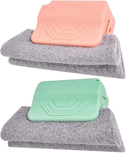 Magic Window Track Cleaner, 2026 Upgraded Handheld Cleaning Brush Set, for Window Slides Grooves, Tile Grout Lines, Shutter Slats, Car AC Vents &