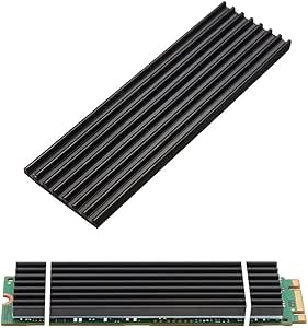 Voice on growth Aluminum PS5 Heatsinks for PCIe NVMe M.2 2280 SSD with Silicone Thermal Pad, DIY Laptop PC Memory Cooling Fin Radiation Dissipate (Ordinary Edition)