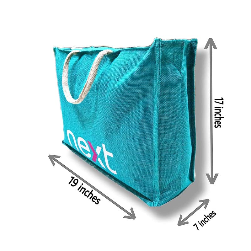 SAINIK'S ACCESS TO QUALITY Jute Zipper Reusable Shopping Bag