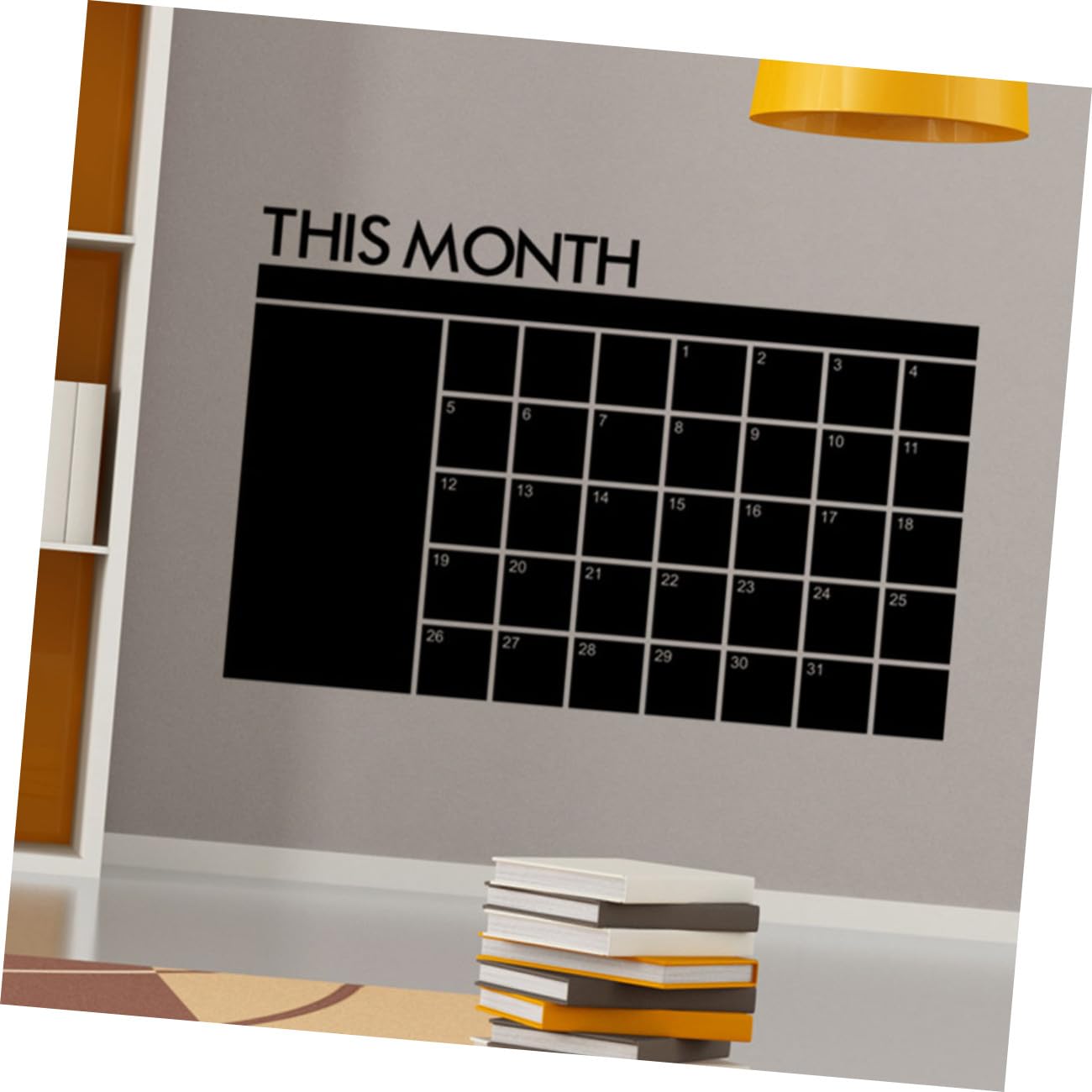 SHINEOFI 3pièces Tableau Effaçable Amovible Pour Calendrier Mural Planificateur De Mois Avec Autocollant Pour Bureau Maison Et
