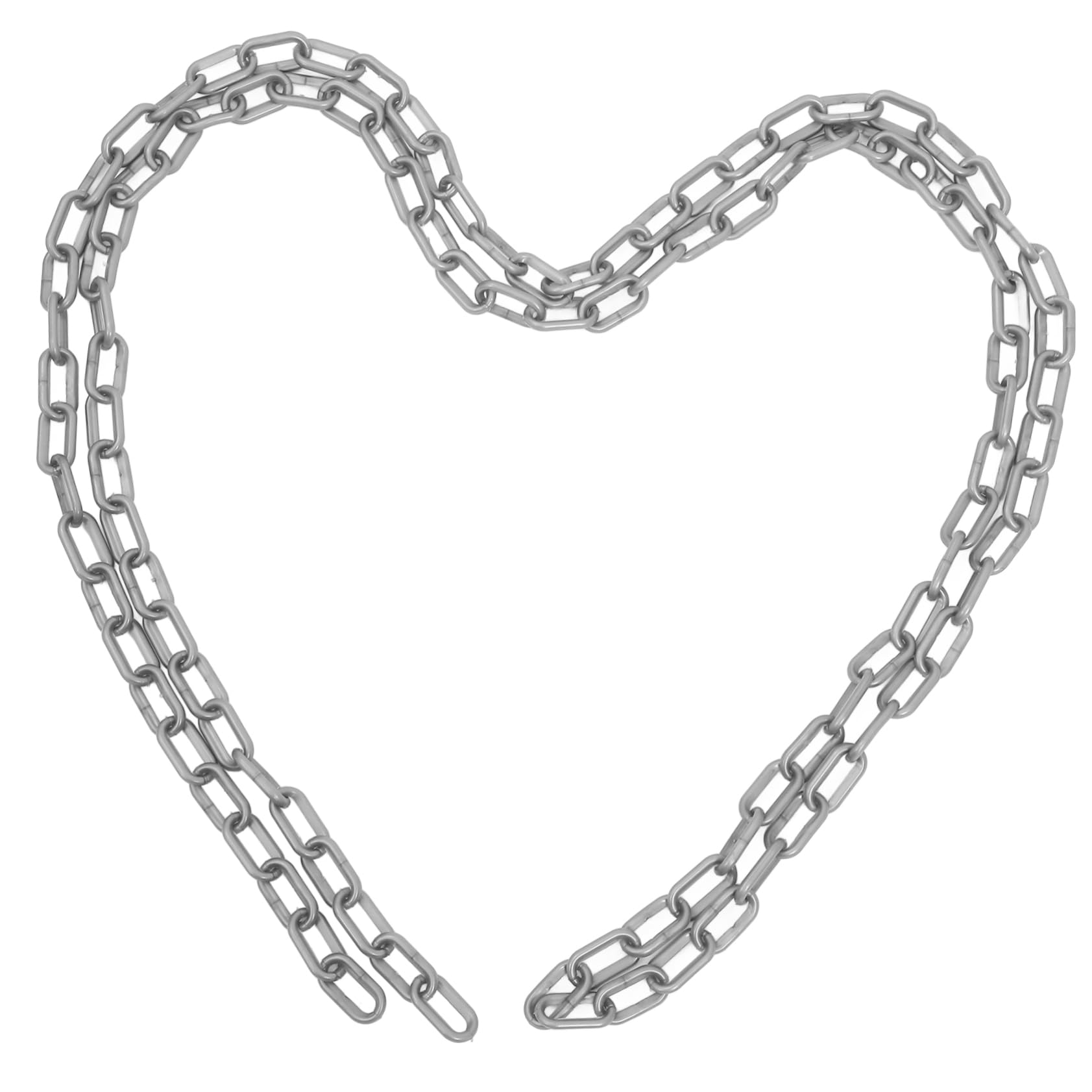 Alipis Warning Protection Chain Galvanized Thick Chain Chains Chain Links Heavy Coil Security Safety Barrier Door Chain Link Crowd Control Chain Link Chain Silver