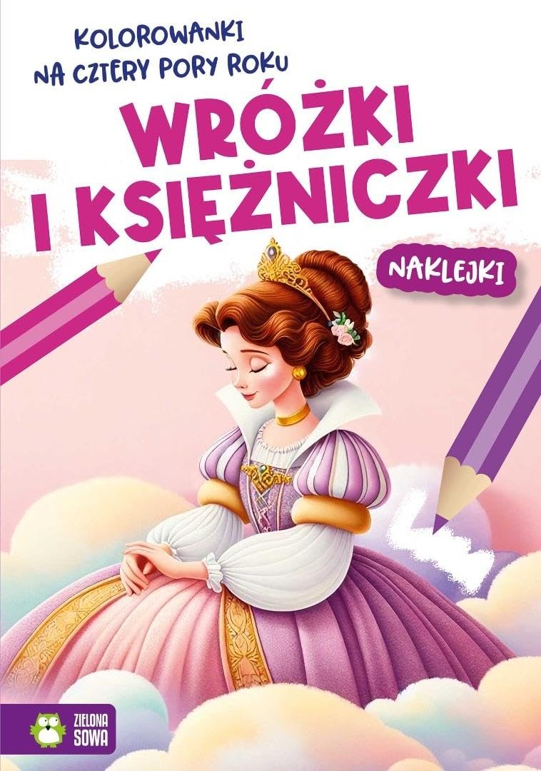 Kolorowanki na cztery pory roku Wróżki i księżniczki