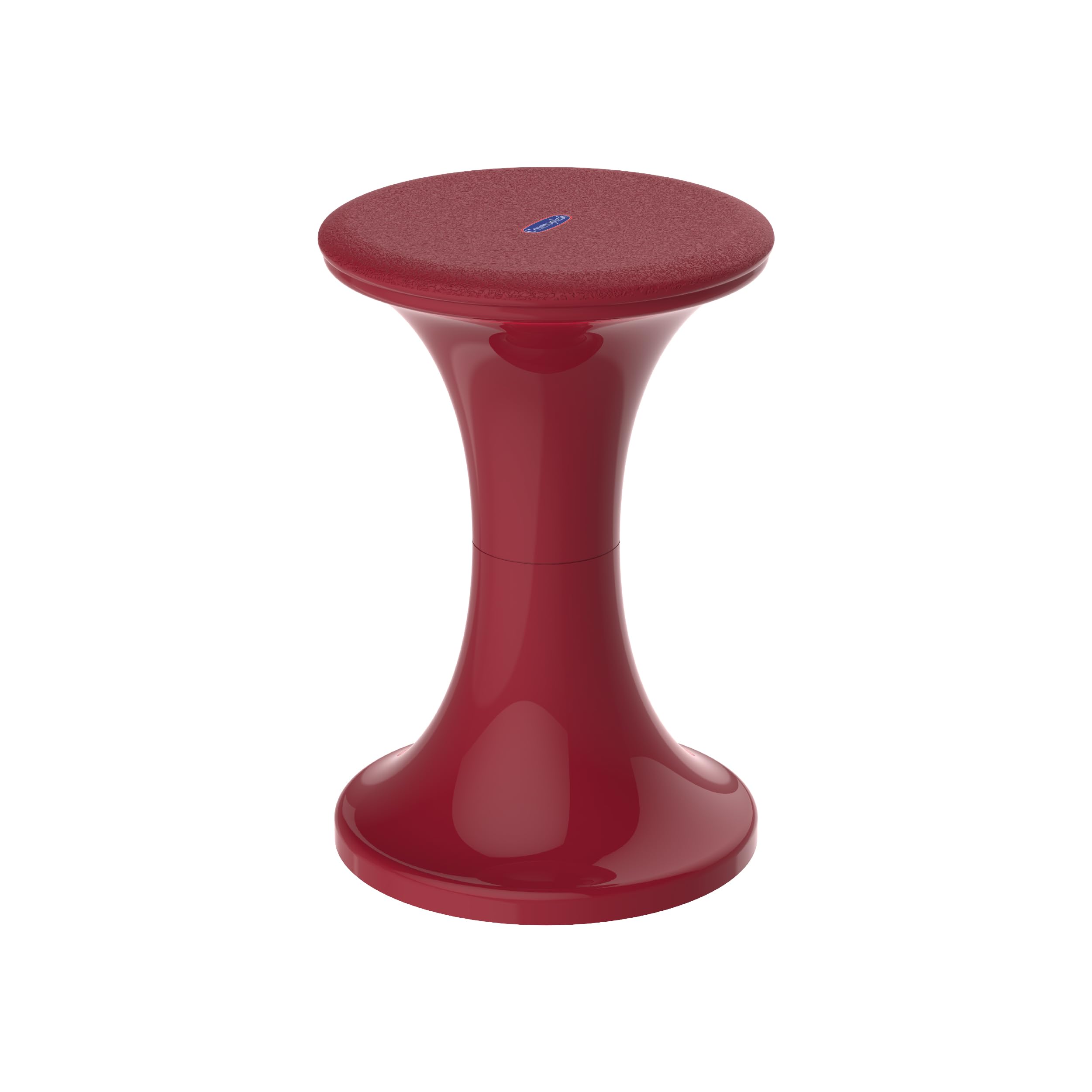 Cosmoplast Plastic Round Stool, Dark Red, One Size