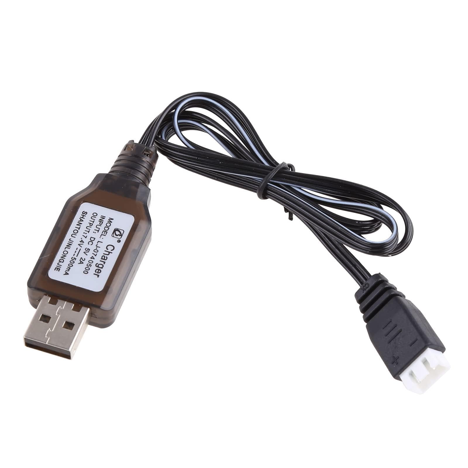 Tsophreniq 7.4v 2000mA /1000mA/500mA XH-3P 2S Li-ion Electric Aircraft Car Robot for 7.4V
