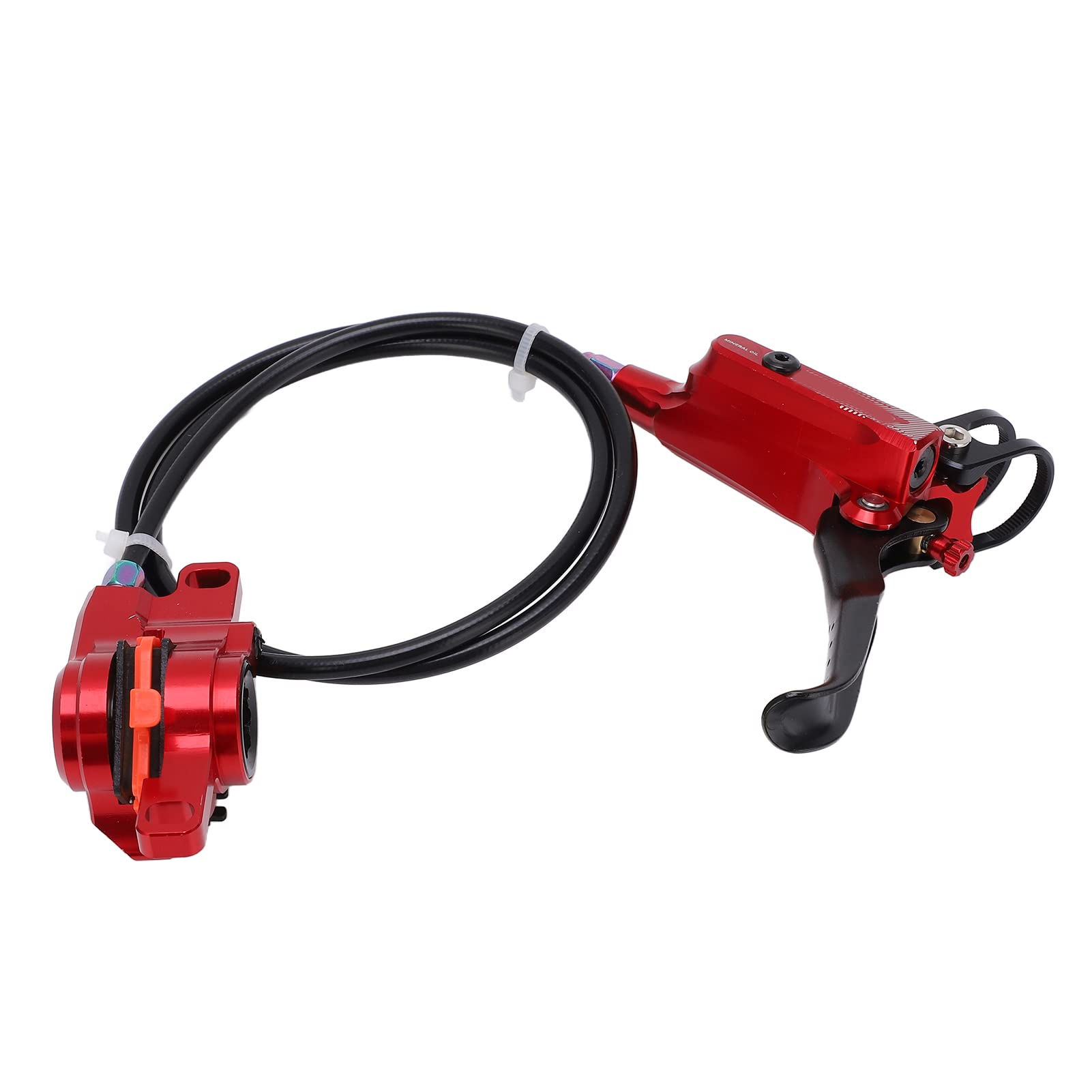 Étrier de frein à disque hydraulique avant de vélo, étrier de Rotor de frein à disque d'huile (Rouge)