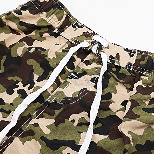 techcity Boys Teens Swim Trunks, Quick Dry Surfing Beach Sports Running Swim Shorts with Drawstring 6T to 18/204