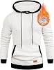 Sudadera con capucha casual de algodón para hombre JMIERR, manga larga con cordón, forro polar, con bolsillos, estándar global reciclado 5
