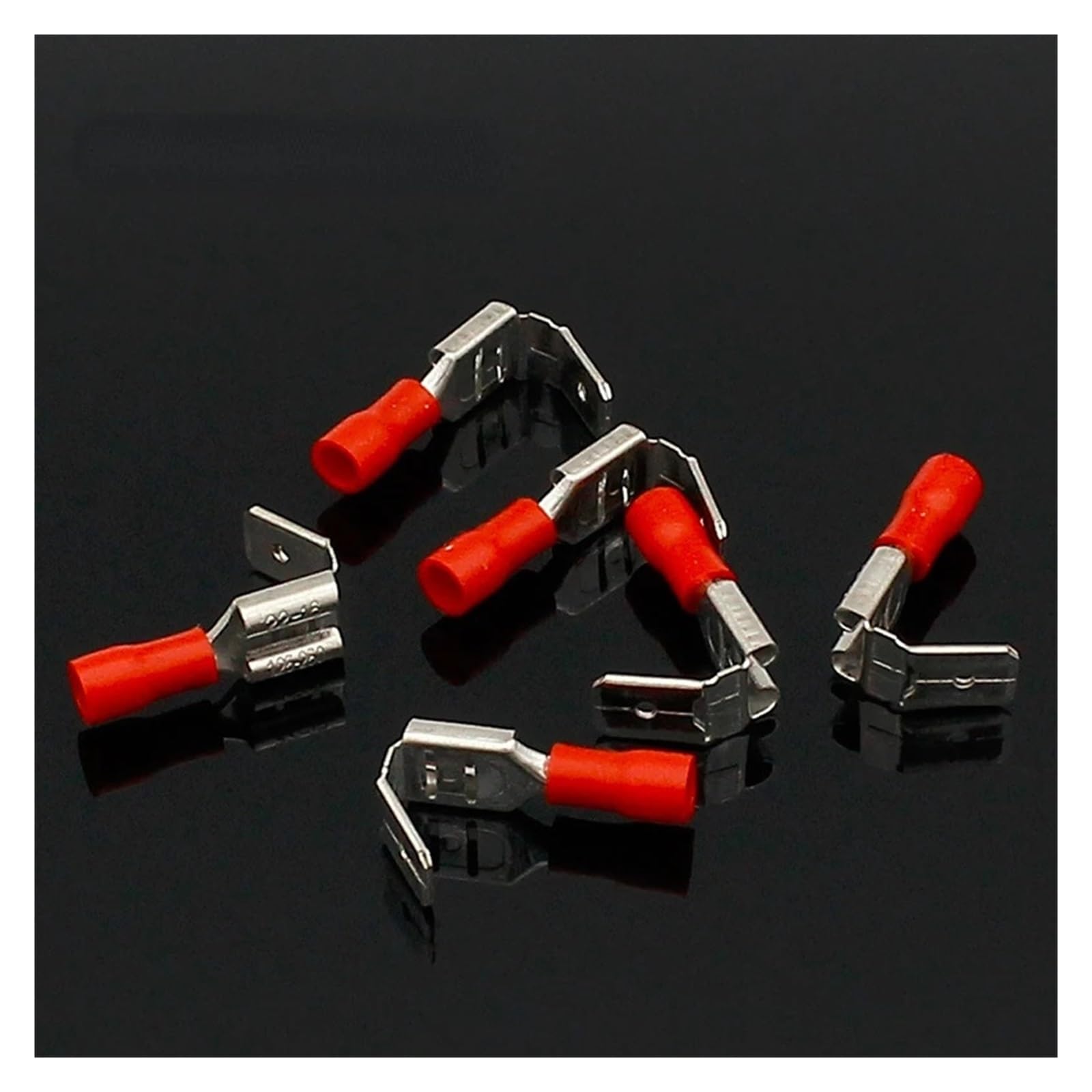 BYLSAGWHT 20x Crimping Connectors Piggyback Female Spade Connector Terminals Brass printed