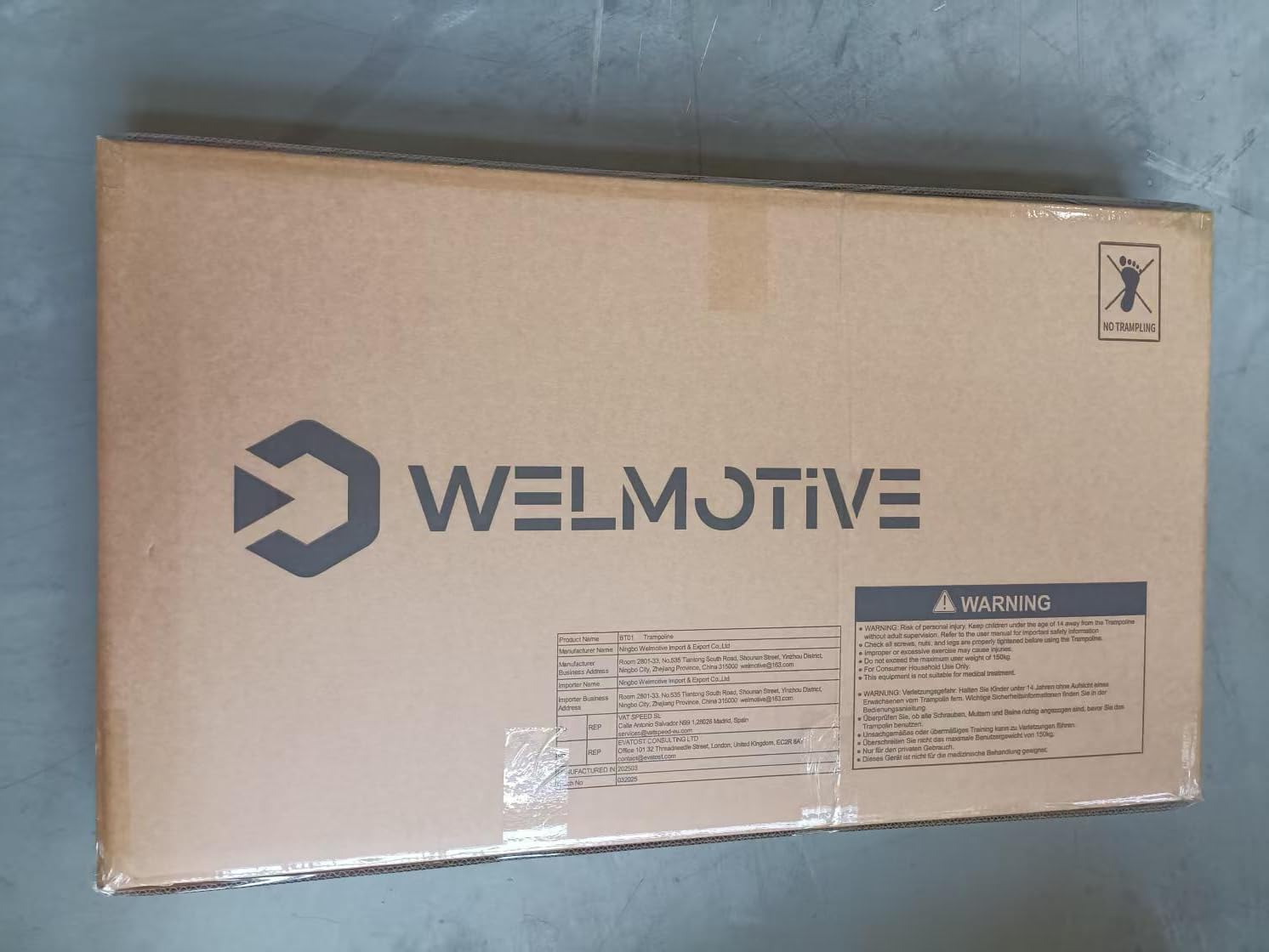 Ovales Indoor Trampolin für 2 Personen geräuscharm belastbar bis 150kg Ideal für Kinder & Erwachsene Fitness Muskelaufbau Gewichtskontrolle Sicher mit 40 Federn Geschenkidee